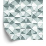 Behang 3D Moderne Geometrische Voor Een Slaapkamer