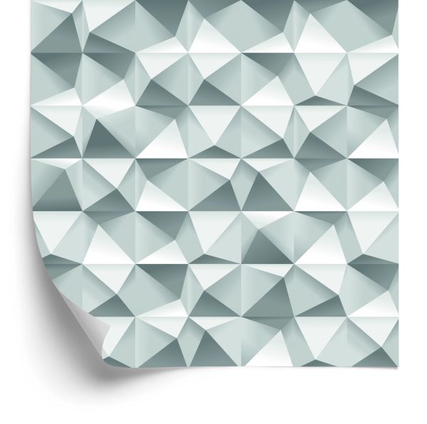 Behang 3D Moderne Geometrische Voor Een Slaapkamer