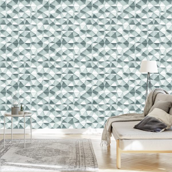 Behang 3D Moderne Geometrische Voor Een Slaapkamer - Afbeelding 3