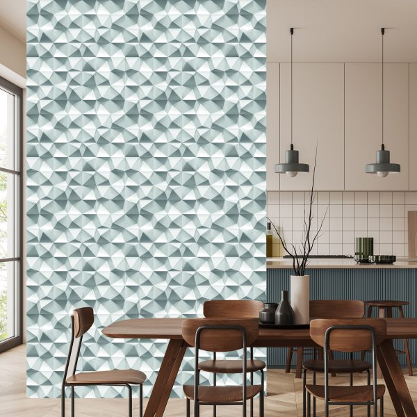 Behang 3D Moderne Geometrische Voor Een Slaapkamer - Afbeelding 4