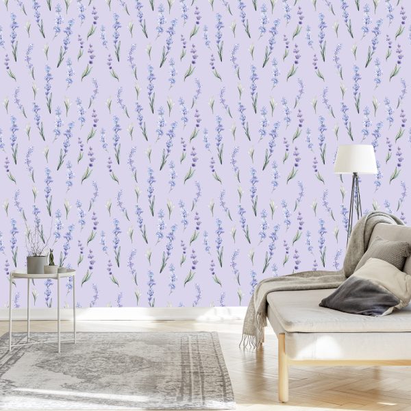 Behang Lavendel Natuur - Afbeelding 3