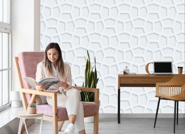 Behang 3D Optische Ruimtelijke Slaapkamer Woonkamer - Afbeelding 7