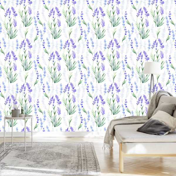 Behang Lavendel Variëteit - Afbeelding 3