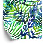 Behang Palmbladeren - Aquarel
