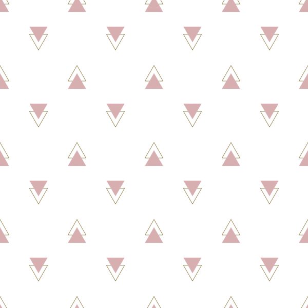Behang Geometrisch - Moderne Minimalistische Driehoeken - Afbeelding 2