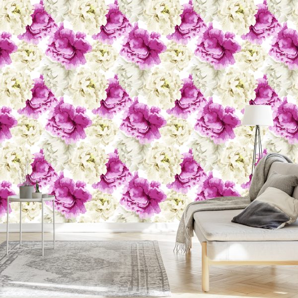 Behang Engelse Rozen - Afbeelding 3