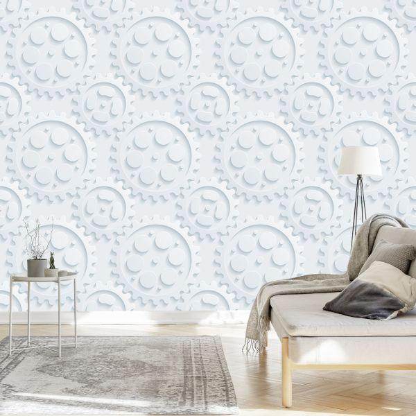 Behang 3D Optische Mandala's Voor Woonkamer - Afbeelding 3