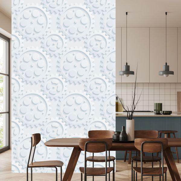 Behang 3D Optische Mandala's Voor Woonkamer - Afbeelding 4