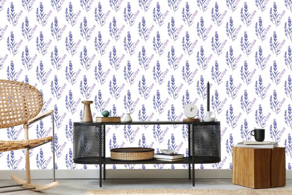 Behang Lavendel Ontwerp - Afbeelding 5
