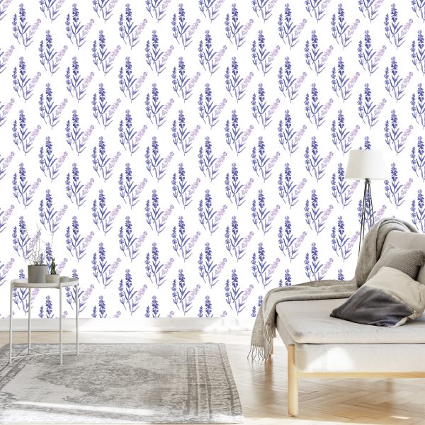 Behang Lavendel Ontwerp - Afbeelding 3
