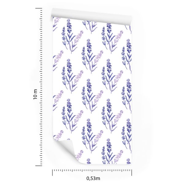 Behang Lavendel Ontwerp - Afbeelding 8