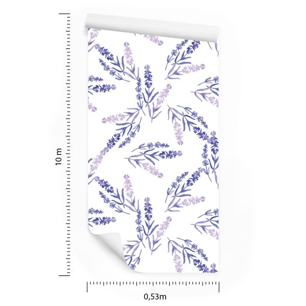 Behang Lavendel Viooltje - Afbeelding 8