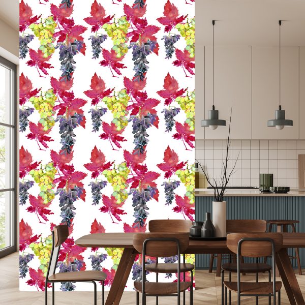 Behang Voor De Eetkamer, Fruit, Takken, Bladeren, Groen - Afbeelding 4