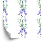 Behang Lavendel Bloemen