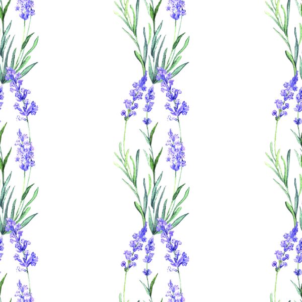 Behang Lavendel Bloemen - Afbeelding 2
