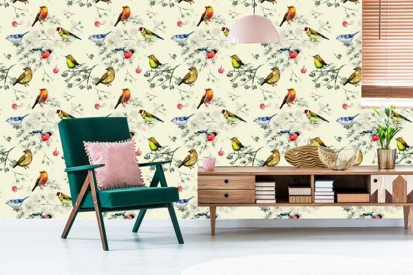 Behang Kleurrijke Vogels - Afbeelding 6