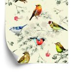 Behang Kleurrijke Vogels