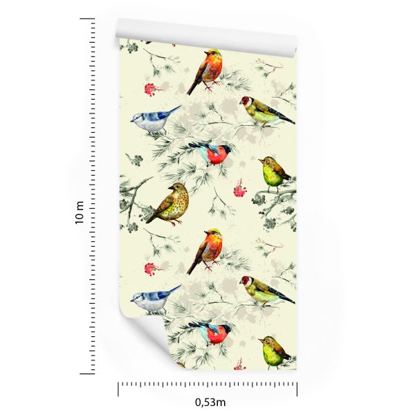 Behang Kleurrijke Vogels - Afbeelding 8