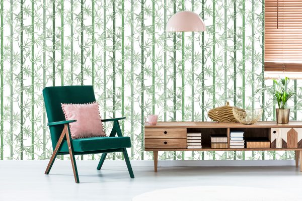 Behang Mooie Groene Bamboe - Afbeelding 6