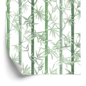 Behang Mooie Groene Bamboe