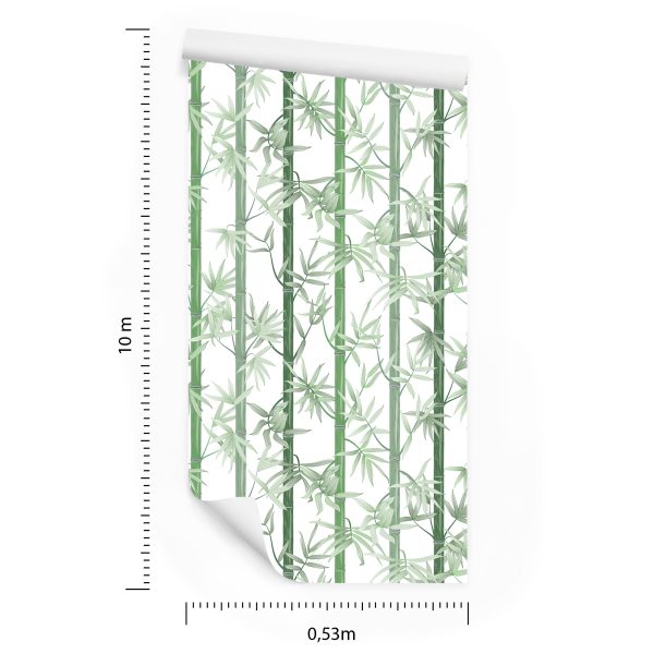 Behang Mooie Groene Bamboe - Afbeelding 8