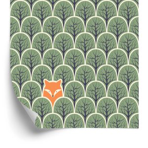Behang Bomen, Takken, Groene Kinderkamer