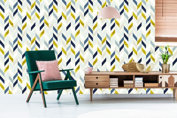 Behang Trendy Geometrisch Patroon - Afbeelding 6