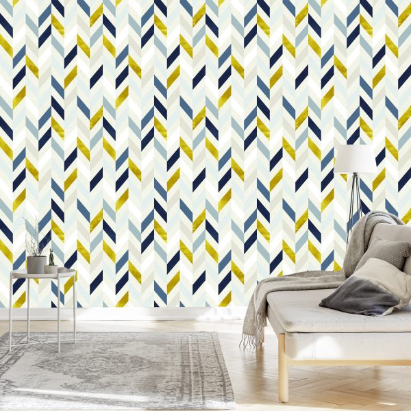 Behang Trendy Geometrisch Patroon - Afbeelding 3