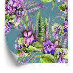 Behang Bloemen, Bladeren
