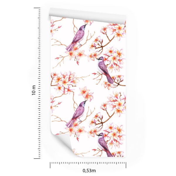 Behang Prachtige Kleurrijke Vogels - Afbeelding 8