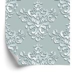 Behang Optische Ornamenten Voor Slaapkamer 3D-Effect