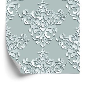 Behang Optische Ornamenten Voor Slaapkamer 3D-Effect