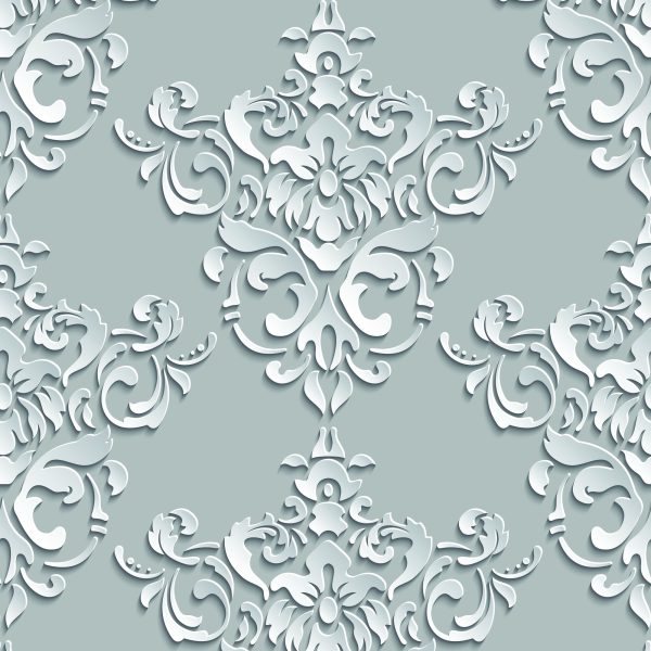Behang Optische Ornamenten Voor Slaapkamer 3D-Effect - Afbeelding 2