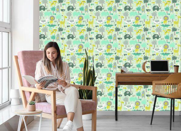 Behang Voor Kinderen - Wilde Dieren - Afbeelding 7