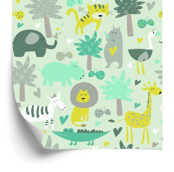 Behang Voor Kinderen - Wilde Dieren