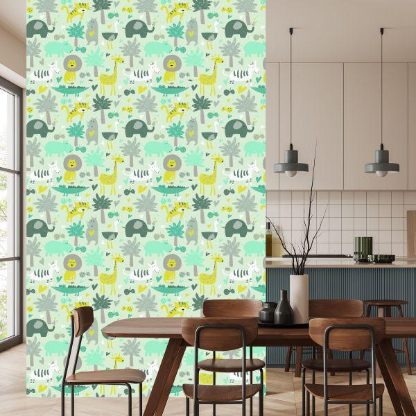 Behang Voor Kinderen - Wilde Dieren - Afbeelding 4