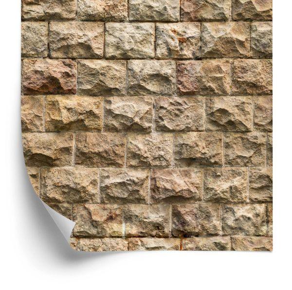 Behang Stenen Muur - 3D-Effect