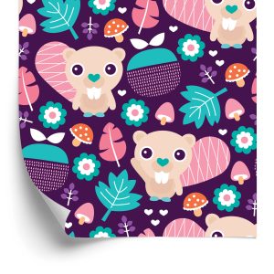 Behang Voor Meisjes, Dieren, Bosbladeren