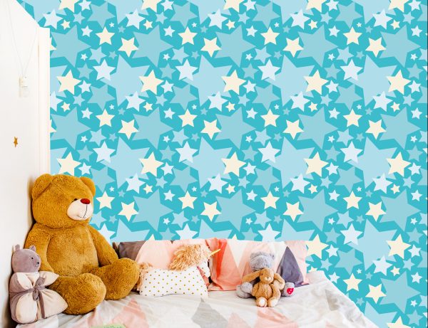 Behang Voor Kinderen - Mooie Decoratieve Sterren - Afbeelding 6