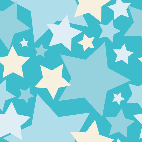 Behang Voor Kinderen - Mooie Decoratieve Sterren - Afbeelding 2