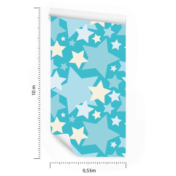 Behang Voor Kinderen - Mooie Decoratieve Sterren - Afbeelding 8