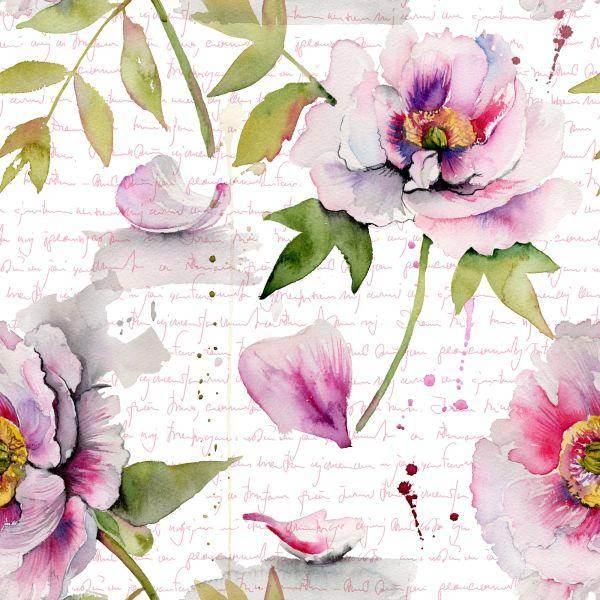 Behang Vintage Pioenen - Afbeelding 2