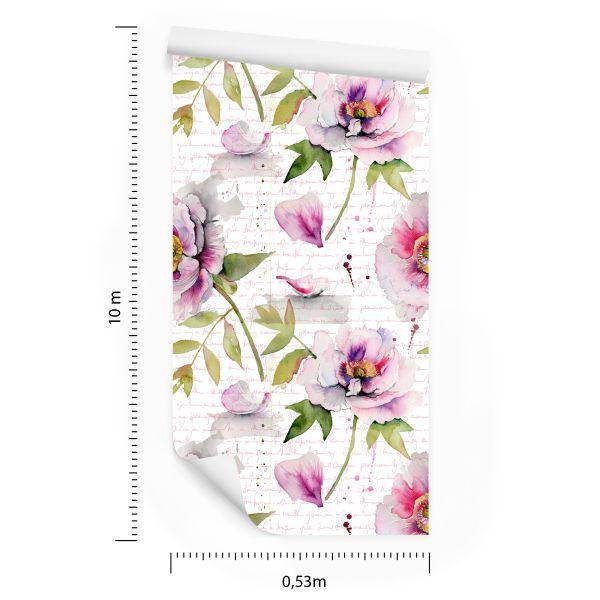Behang Vintage Pioenen - Afbeelding 8