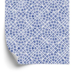 Behang Geometrisch Mozaïek Voor Eetkamer