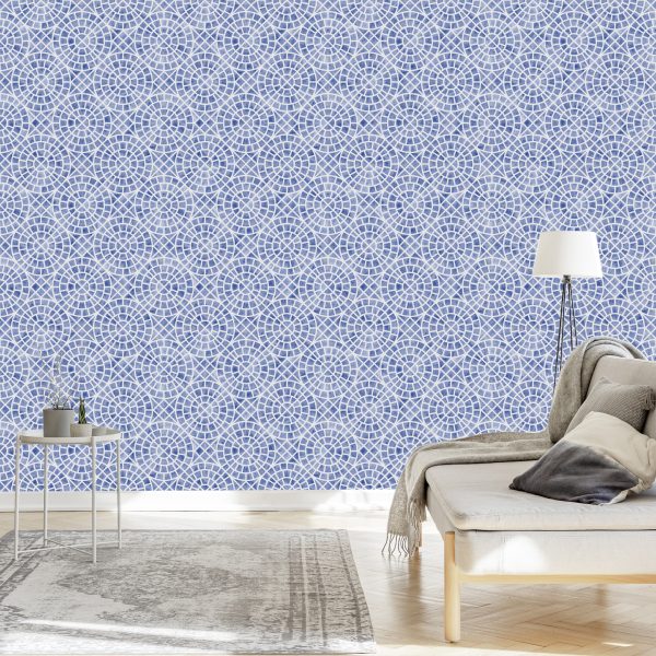 Behang Geometrisch Mozaïek Voor Eetkamer - Afbeelding 3