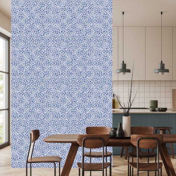 Behang Geometrisch Mozaïek Voor Eetkamer - Afbeelding 4