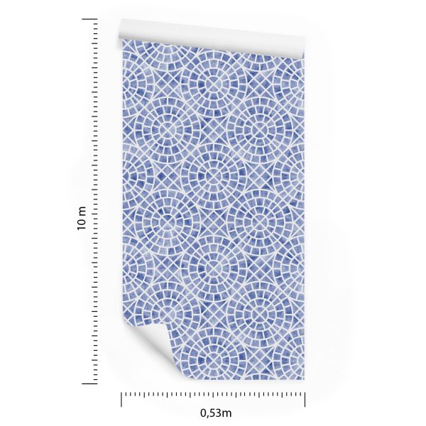Behang Geometrisch Mozaïek Voor Eetkamer - Afbeelding 8