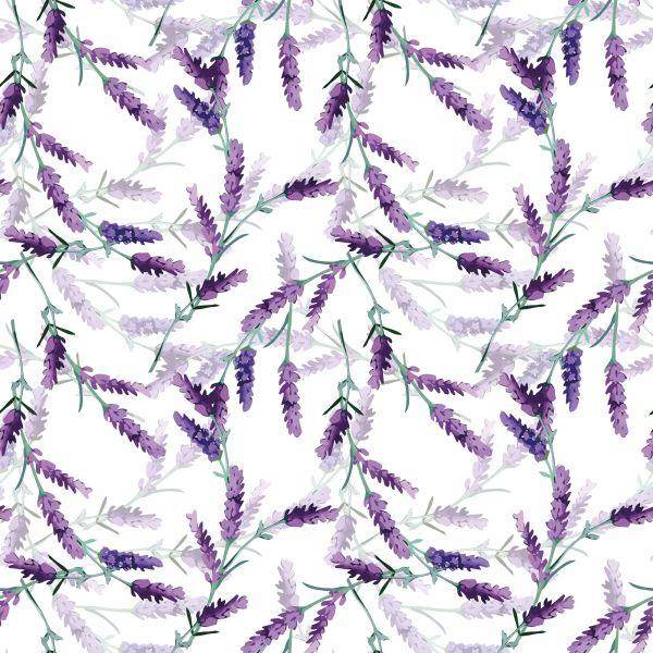 Behang Lavendel Verspreid - Afbeelding 2