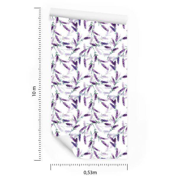 Behang Lavendel Verspreid - Afbeelding 8