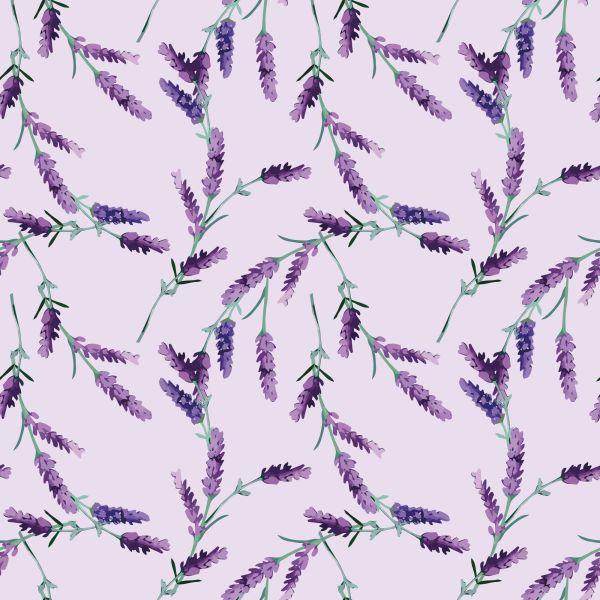 Behang Lavendel Bladeren - Afbeelding 2